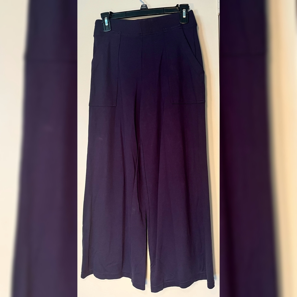 Max Studio Deep Purple Wide-Leg Pants